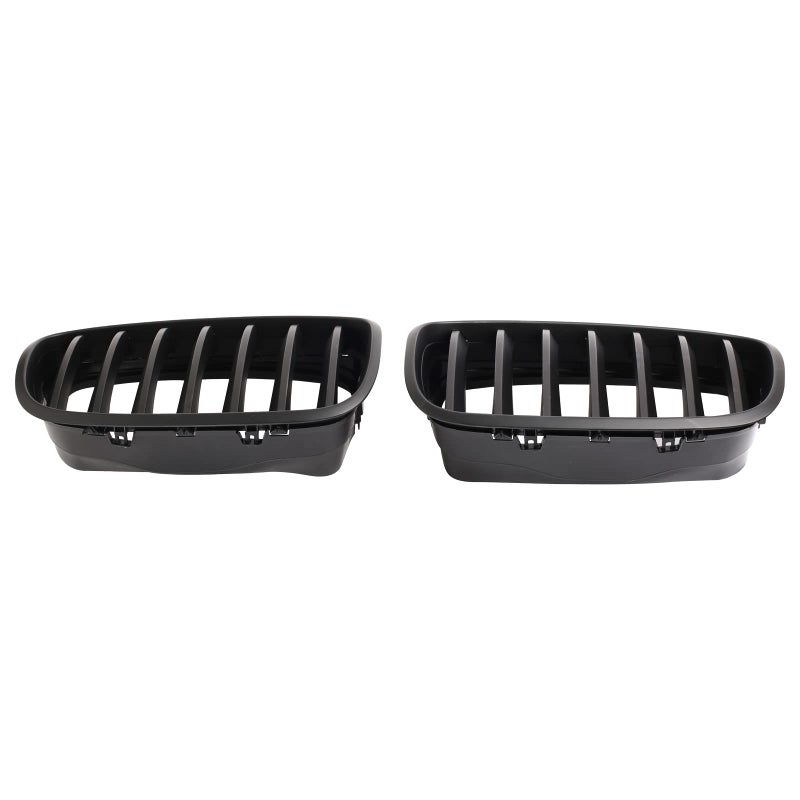 BILLDIO ABS E70 Grill,Front Kidney Grille Compatible with 2007-2014 X5 E70 X6 E71 (Single slats Matte black Grills, 2-pc Set) - Image 3